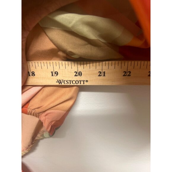 Geometric Print Puff Sleeve Maxi Dress With Belt By Eloquii - Picture 7 of 9